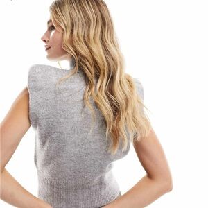 ASOS Gray Sleeveless Sweater